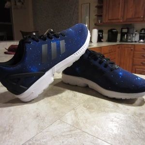 Adidas ZX Flux blue galaxy men’s size 10.5 new